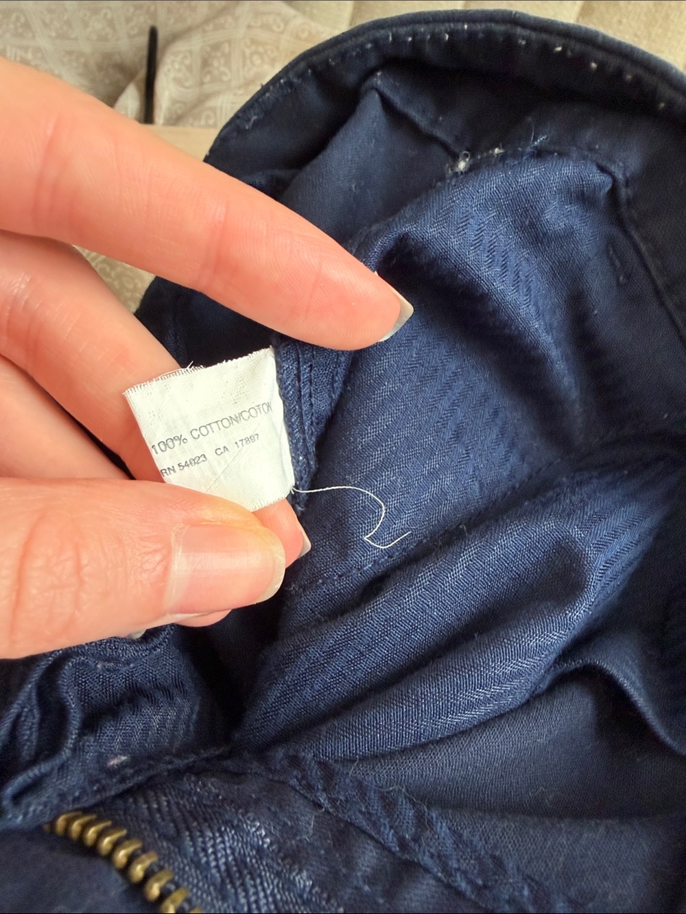 GAP 100% Cotton Dark Navy Cotton Mini Skirt - Picture 5 of 5